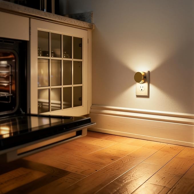 Briignite Night Lights Plug into Wall [2 Pack], Dusk to Dawn Sensor Nightlight, Brightness Adjustable, 3000K Soft White, Dimmable Plug in Night Light for Bedroom, Hallway, Stairs, Kitchen