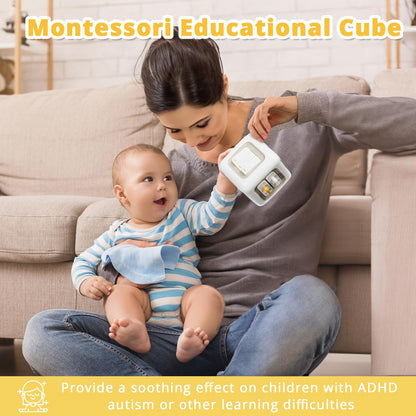 SOCBTNSO Busy Cube Toys for 1 Year Old Boy, Montessori Toys for 1+ Year Old, Travel Sensory Toys for Toddlers 1-3, Learning Fine Motor Skills| 1st Birthday Gifts Boy 12 Months +
