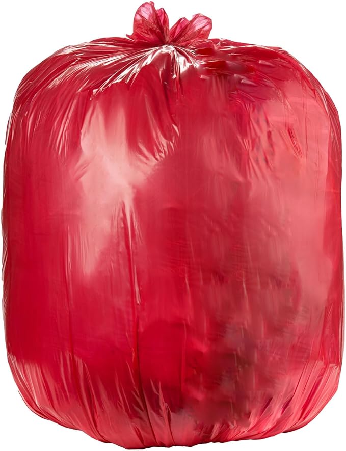 Ultrasac Heavy Duty 55 Gallon Red Trash Bags