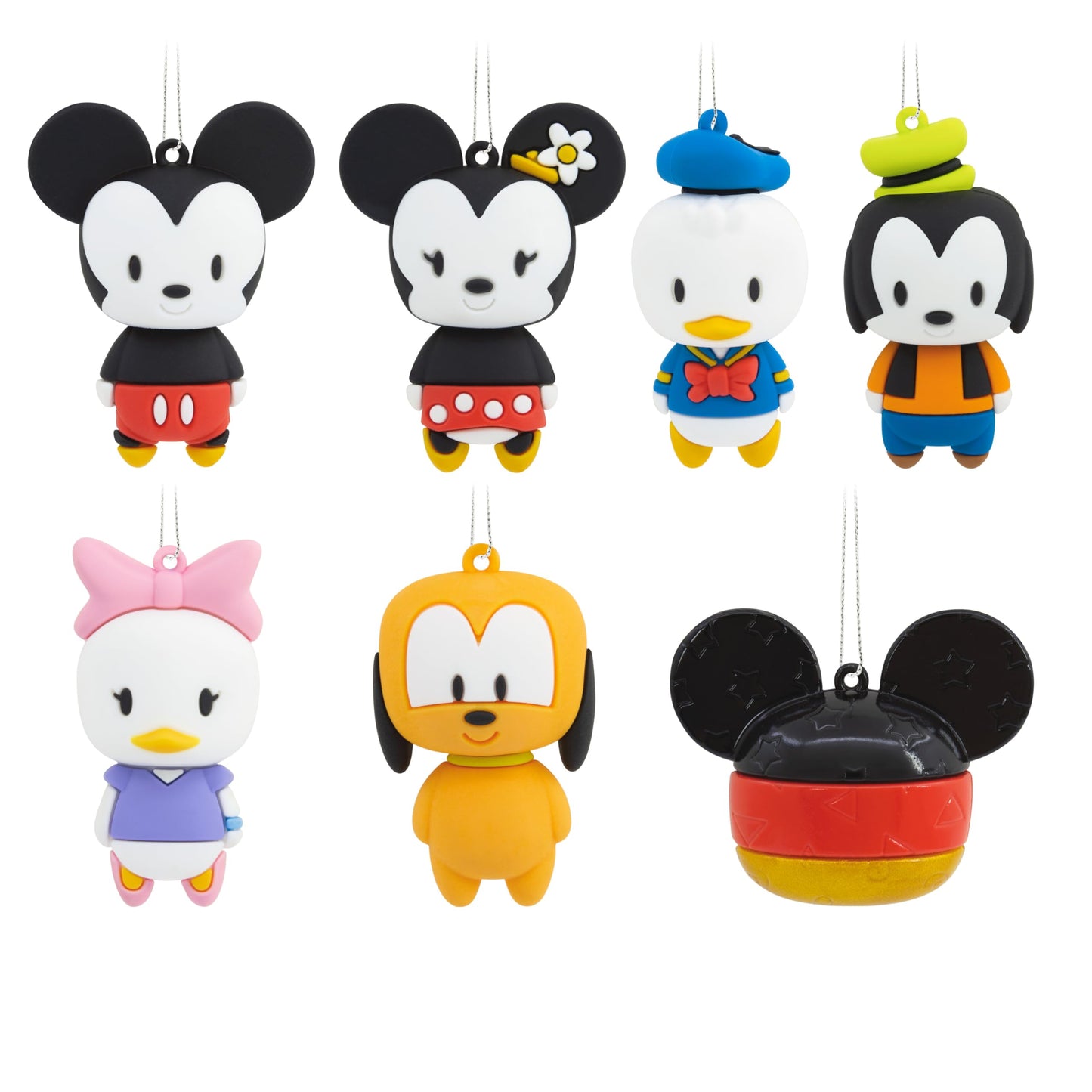 Hallmark Disney Mickey Mouse Mystery Christmas Ornaments, Shatterproof, Set of 2