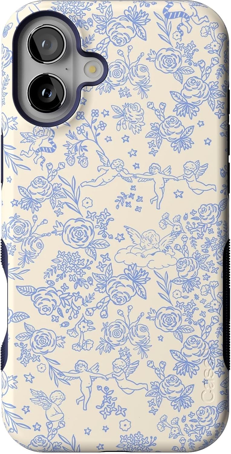 Casely iPhone 16 Plus Case | Blue Stripes | Sunday Best | Compatible with MagSafe | Bold Protective Design