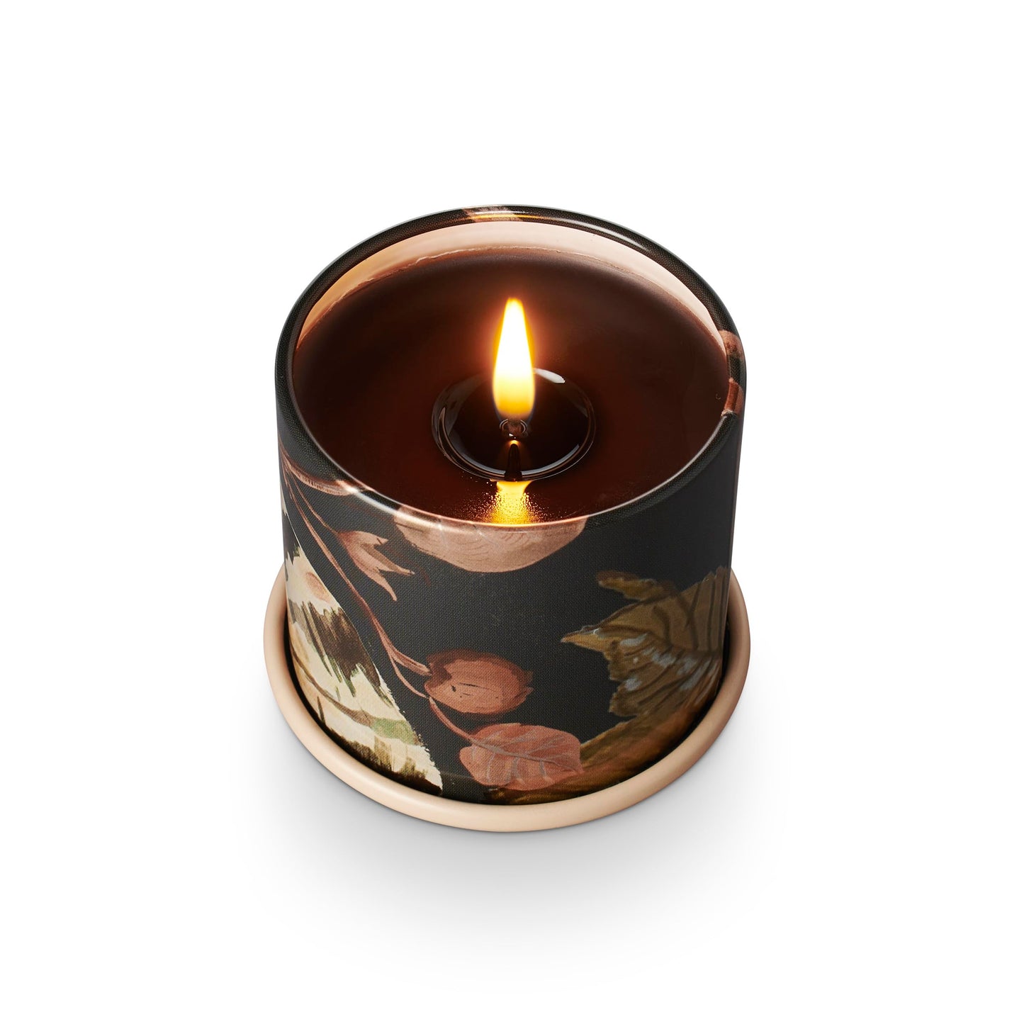 Illume Noble Holiday Collection Midnight Pumpkin Demi Vanity Tin Candle, 3 oz