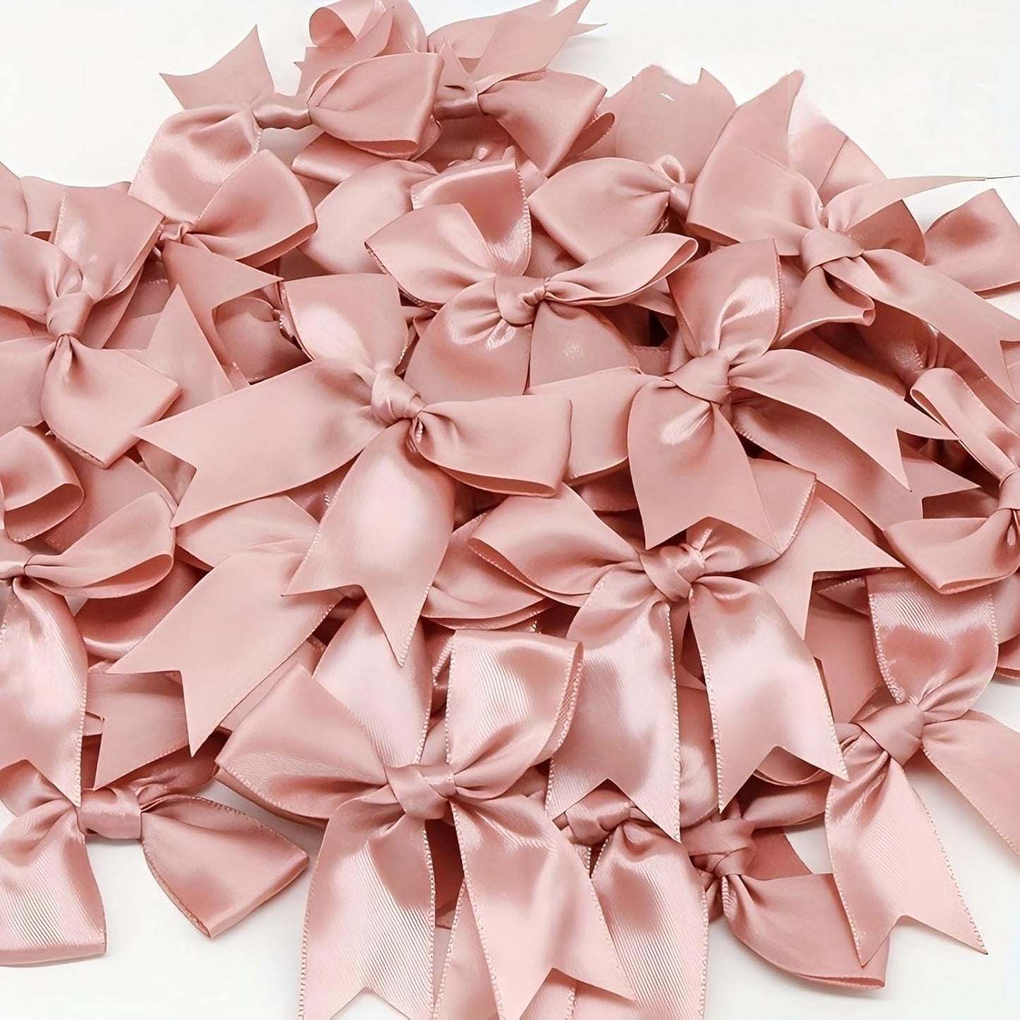 100pcs Rose Gift Wrap Bows - 3.3 Inch Elegant Bows for Gift Wrapping, Party Decorations, Wedding Decor, Birthday Presents, Holiday Gifts, DIY Crafts, Baby Shower, Anniversary, Christmas, Gift Bags
