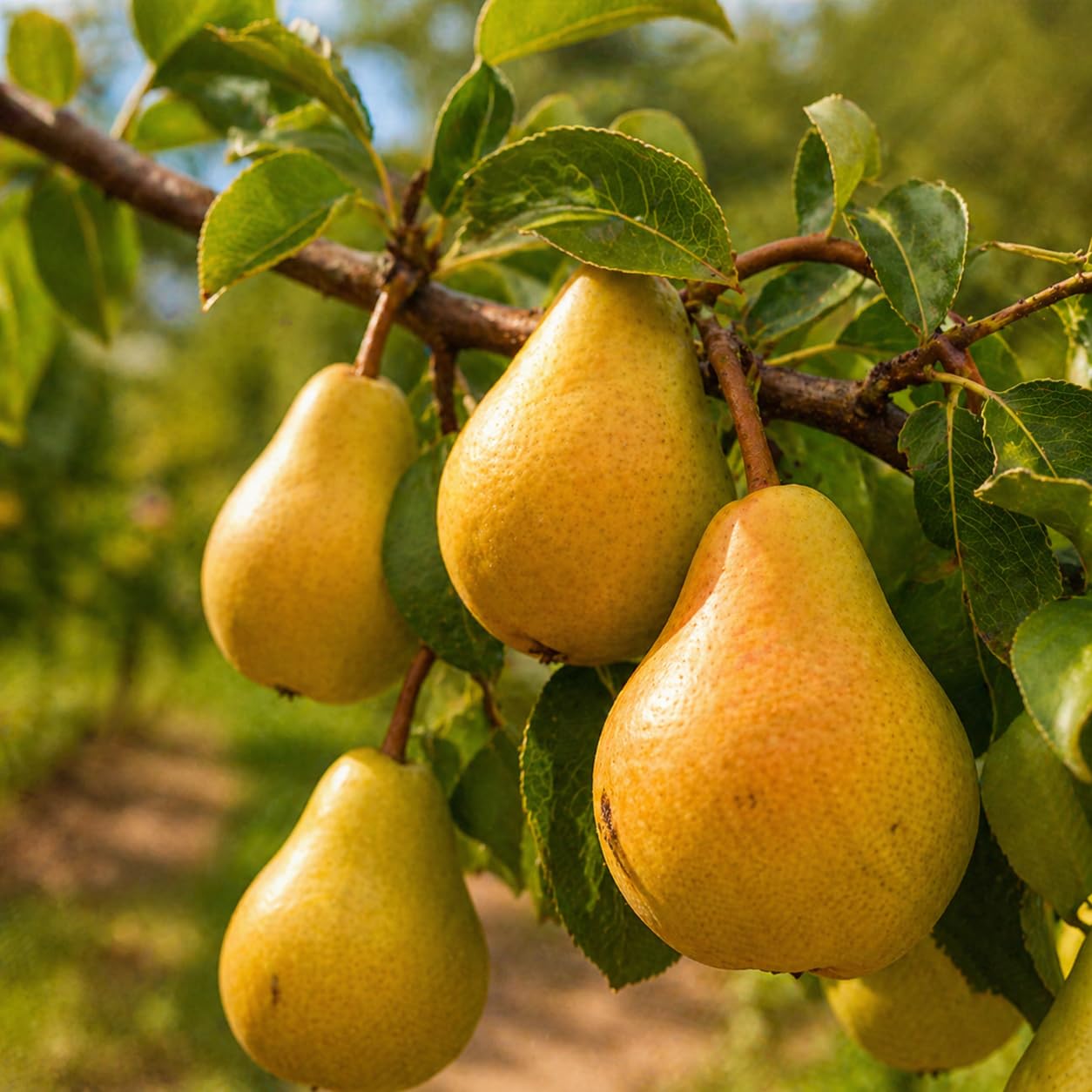 Kieffer Pear Tree - 12-18" Tall Live Plant - Grafted - Fast Growing Flowering Hardy Tree - Sweet Edible Fruit Pollinator - Pyrus communis x pyrifolia 'Kieffer'