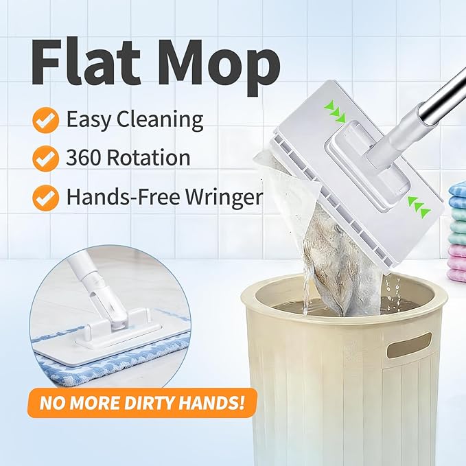 Disposables Dust Mini Mop 2026 New Lazy Mop Magnetic Clip Zero Touch on Snap
