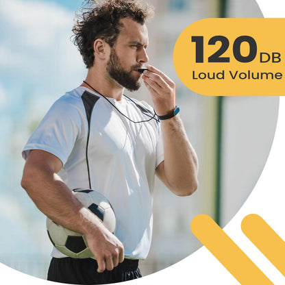 JKQAGD 2PCS Sports Whistles with Lanyard, Loud Crisp Sound Whistle Ideal for Coaches, Referees, Officials,Outdoor Enthusiasts, and Family Emergencies.