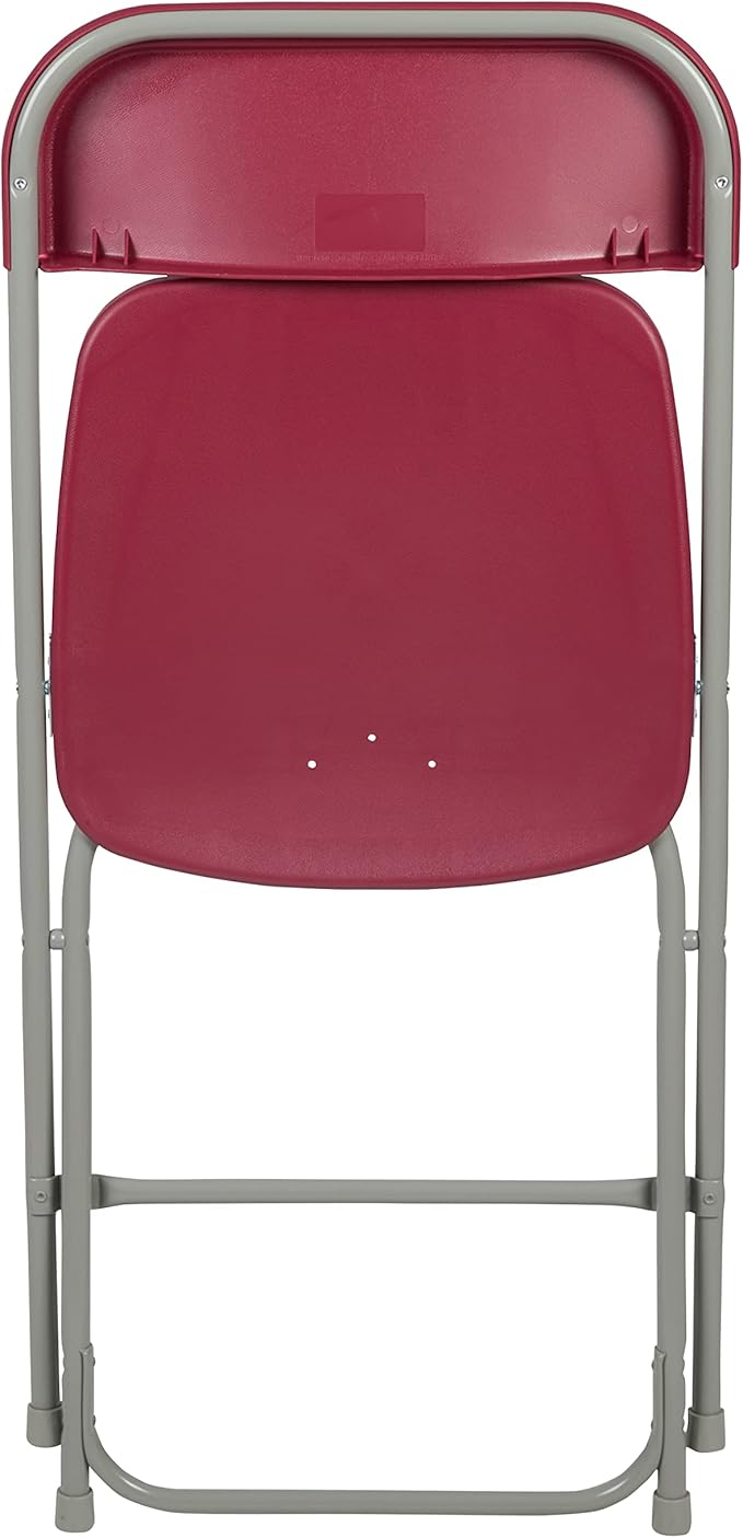 Flash Furniture Hercules Series Plastic Folding Chair - Red - 4 Pack 650LB Weight Capacity Comfortable Event Chair-Lightweight Folding Chair