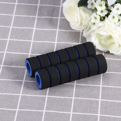 Foam Handlebar Grips, Bicycle and Motorcycle Comfort Covers for Cycling, Road Racing, Brake Lever Protection