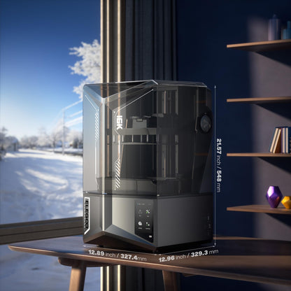 ELEGOO Saturn 4 Ultra 16K Resin 3D Printer with Flip-up Lid, Smart Tank Heating at 30 °C, 150mm/h High Speed Printing, Large Printing Size of 211.68 × 118.37× 220 mm³