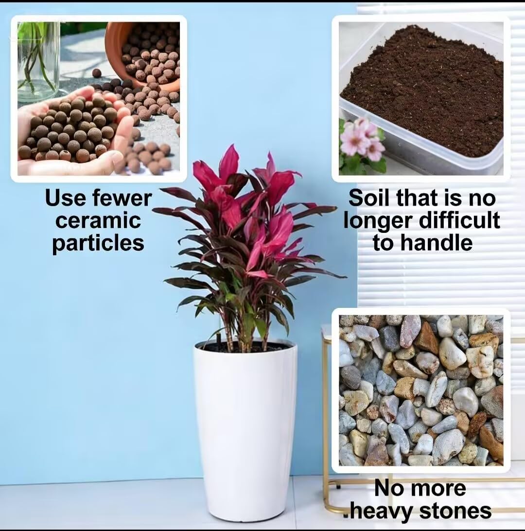 PERFECT LASER Adjustable Plant Riser, 11-19" Rise Planter Insert Filler for Large Pots, Plant Lift Inserts Pot Risers for Indoor Outdoor Tall Taper Planter Container , Fits 6/8/10 Inch Pots Base Top