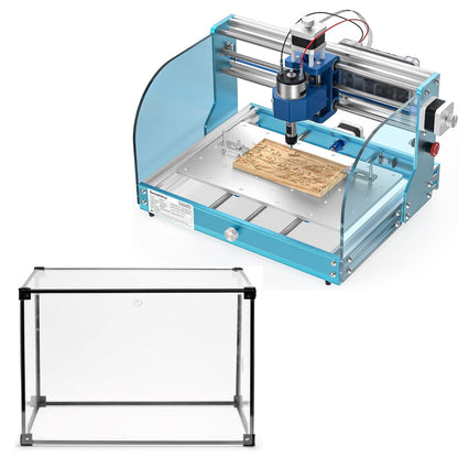 Genmitsu 3018-PROVer V2 CNC Milling Machine for Beginner + KABA Lite Enclosure PETG Box Kit, 450 x 390 x 300 mm