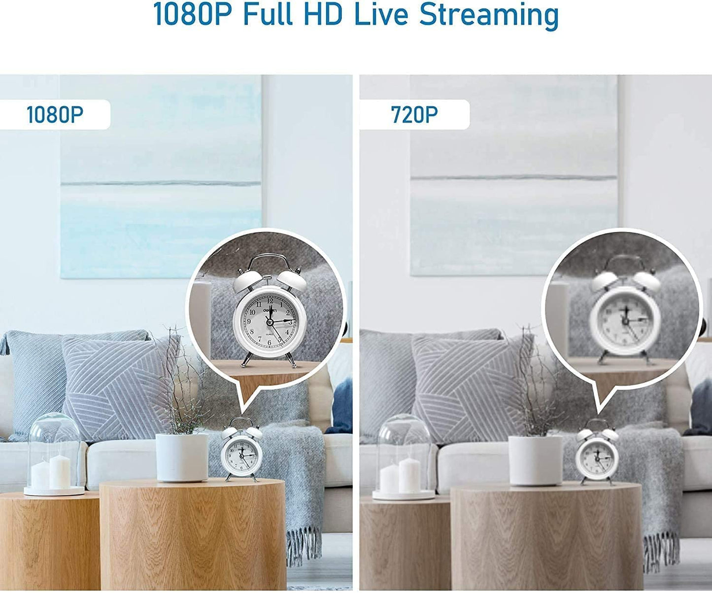LaView Security Cameras 4pcs, Home Security Camera Indoor 1080P, Wi-Fi Cameras Wired for Pet, Motion Detection, Two-Way Audio, Night Vision, Phone App, Works with Alexa, iOS & Android & Web Access
