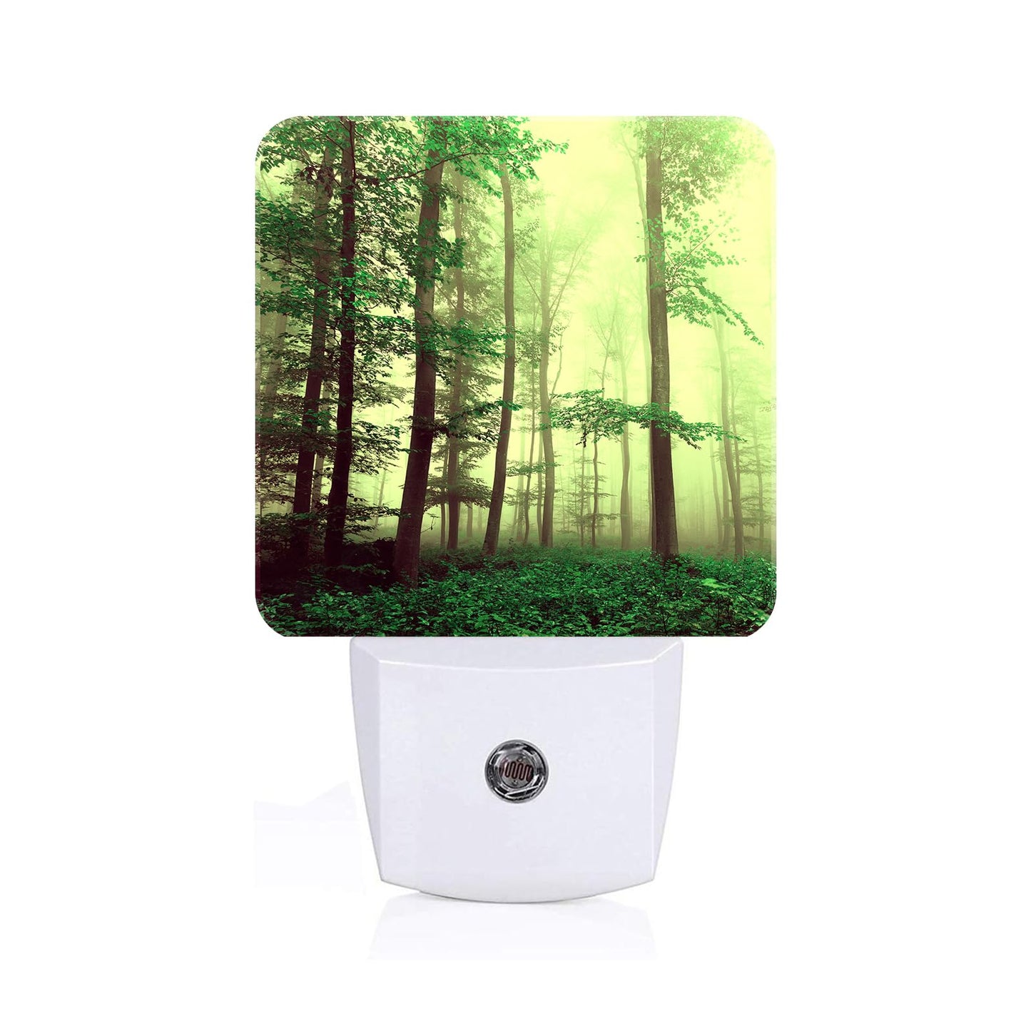 FSHVQKD Misty Forest Night Light,Plug-in Nightlights Auto Sensor Night Lamp Dusk to Dawn Lamp Home Decor for Nursery Children Girls Boys