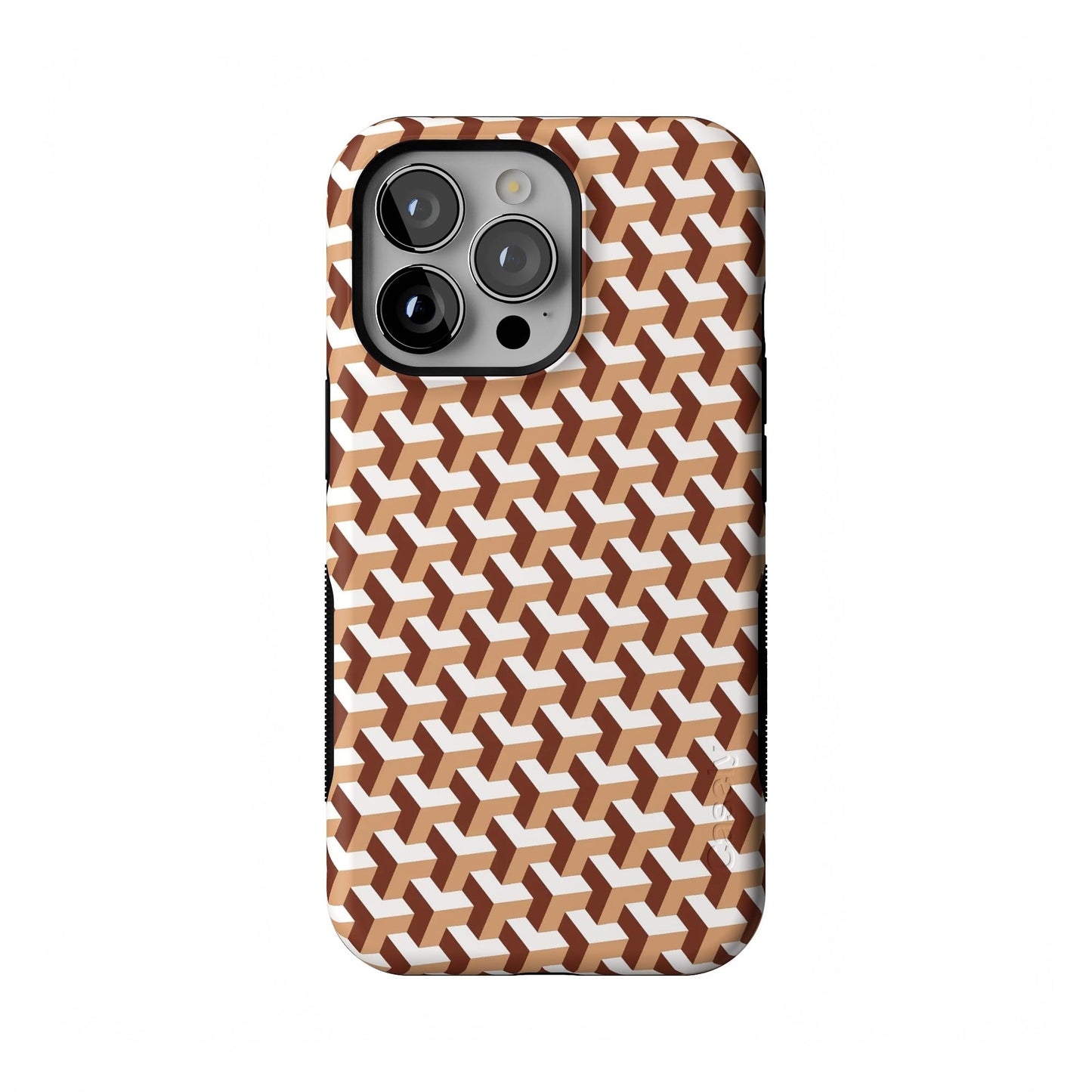 Casely iPhone 13 Pro Case | Compatible with MagSafe | Taupe on Nude | Solid Beige Aesthetic Cream Case