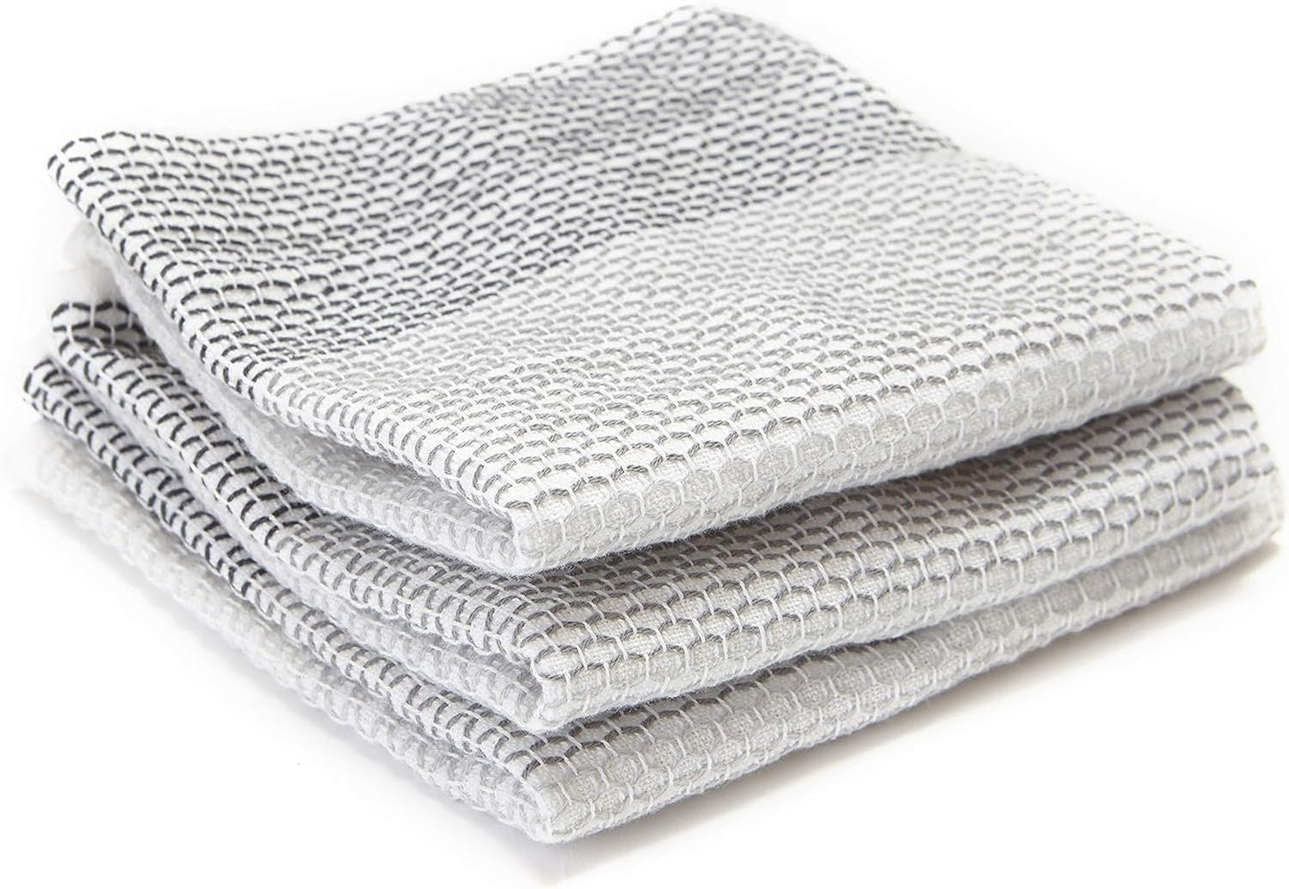 Full Circle Tidy 100% Organic Cotton Dish Cloths, Set of 3, Multicolored