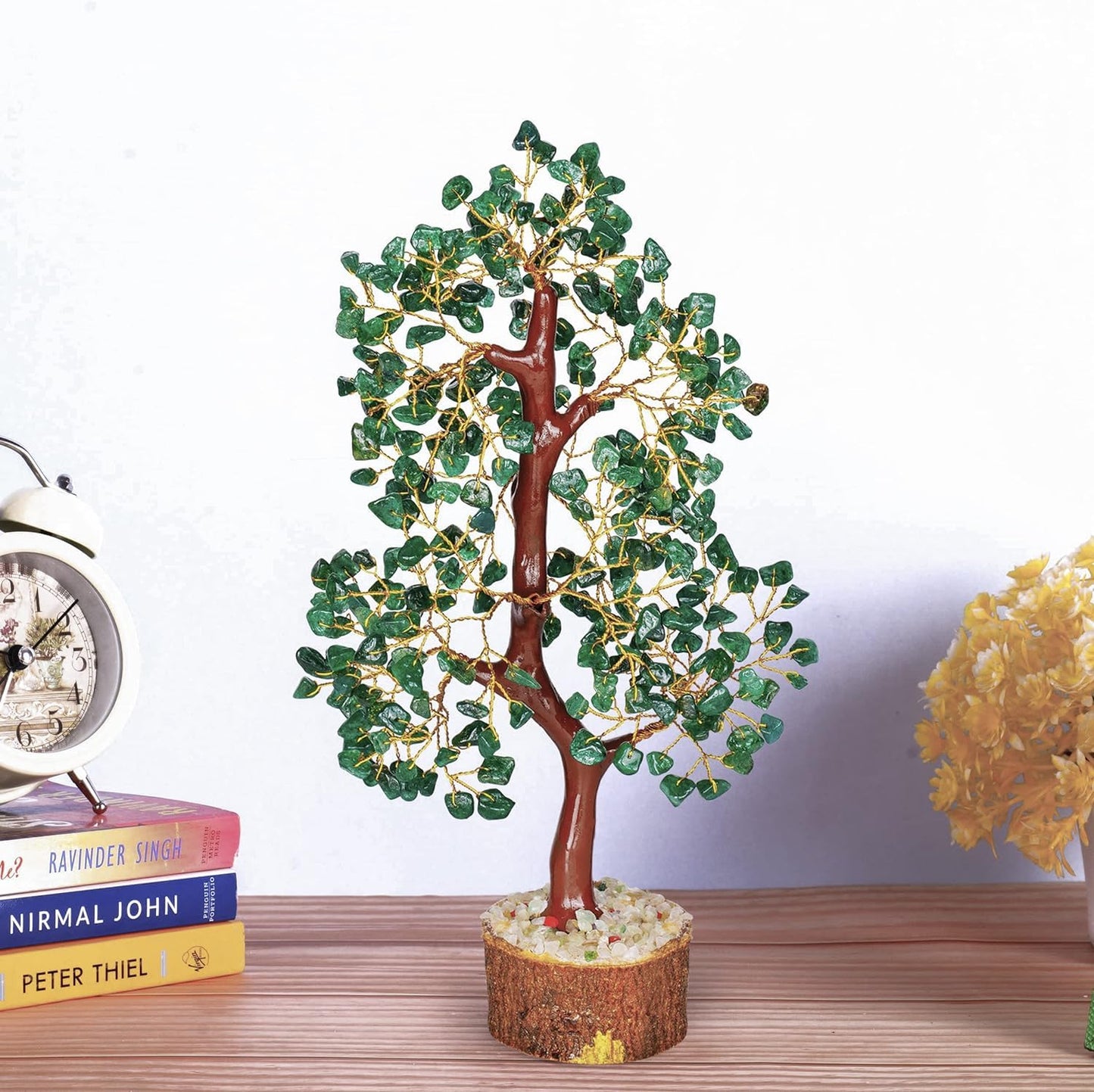 YATSKIA Green Aventurine Gemstone Tree, Crystal Tree of Life Decor, Congratulations Gifts for Women, Crystal Decor Gifts