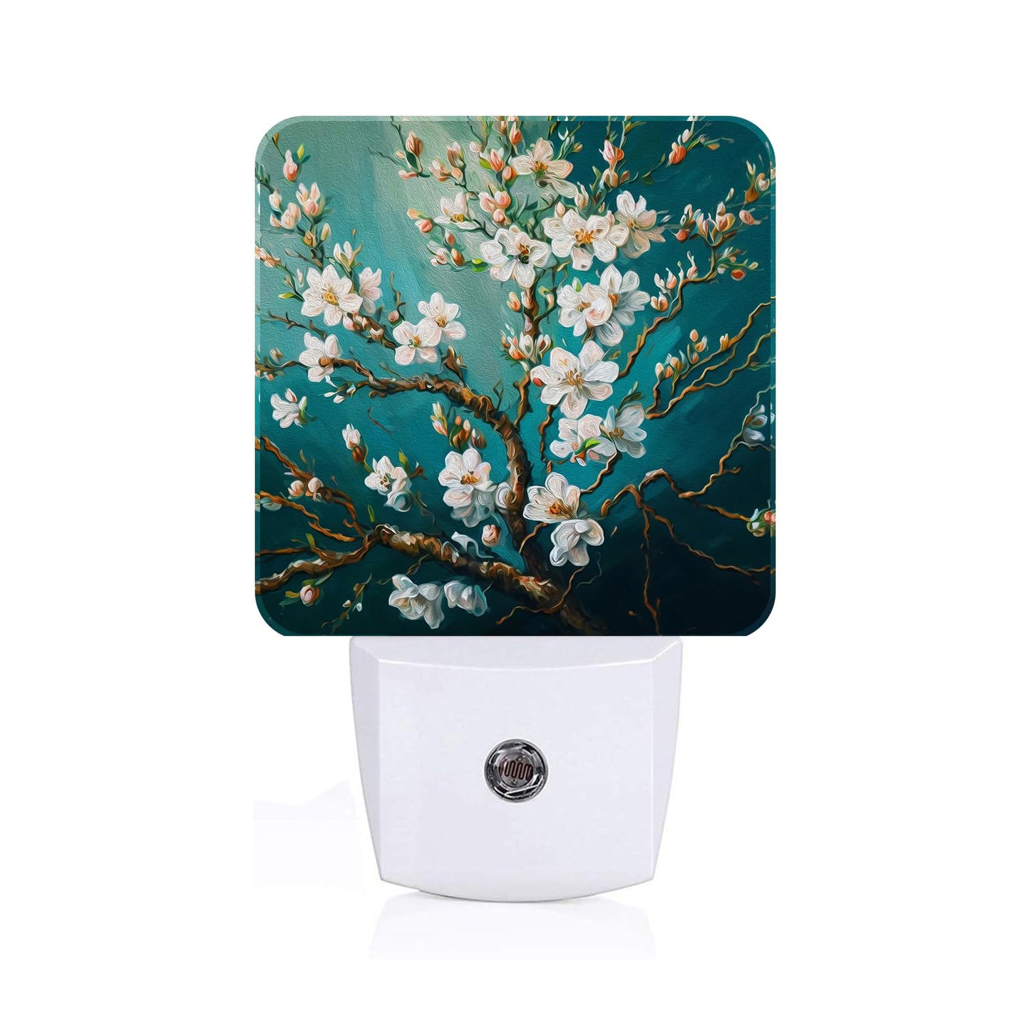 FSHVQKD Blossoming Almond Tree Night Light,Plug-in Nightlights Auto Sensor Night Lamp Dusk to Dawn Lamp Home Decor for Nursery Children Girls Boys