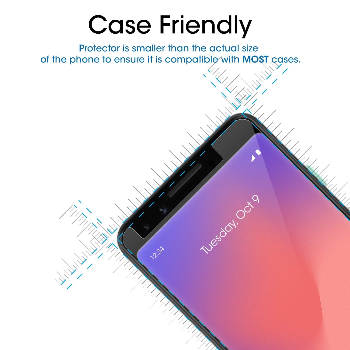 amFilm Designed for Google Pixel 10 Pro Pixel 10 / 9 / 9 Pro 6.3" Screen Protector: 2025/2024 Tempered Glass, Ultrasonic Fingerprint Compatible, Easy Installation Frame, Anti Scratch, Bubbles-Free,3 Pack