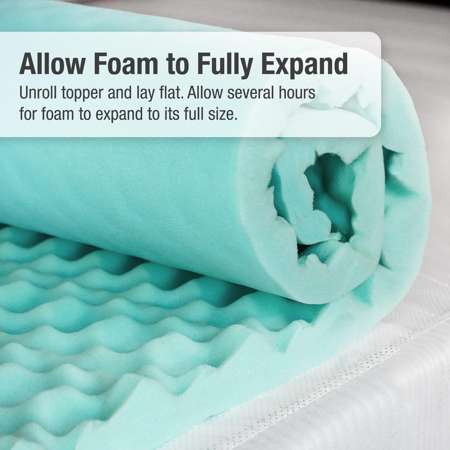DMI 4-Inch Foam Mattress Topper, Egg Crate Foam Pad, Mattress Pad and Bed Topper for Support, Air Circulation, Pressure Relief and Weight Distribution, Twin Size, 33 x 72 x 4, Blue