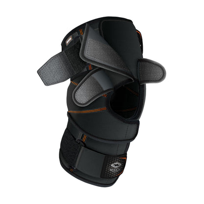 Shock Doctor Knee Brace Wrap, Knee Support for Patella Issues, Injury Recovery, Compression Support for Medial & Lateral Knee Stability, Single, Black, X-Large
