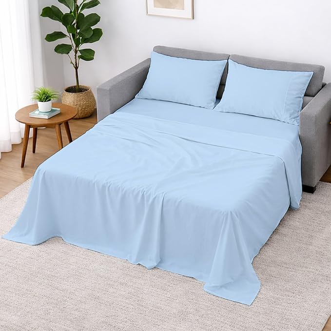 Cottington Lane Sleeper Sofa Sheets Queen Size, 4 Piece Premium Quality 100%