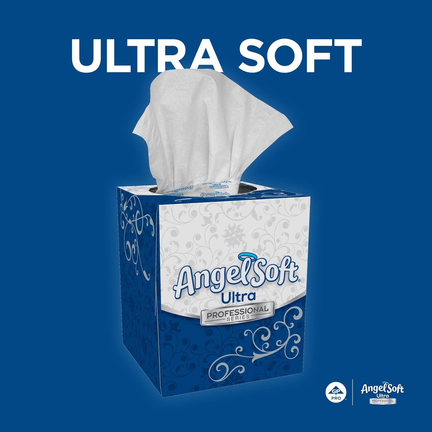 Georgia-Pacific Angel Soft Ultra Professional Series Premium 2-Ply Facial Tissue (4636014), 96 Sheets Per Box, 10 Tissue Cube Boxes Per Case
