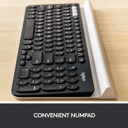Logitech K780 Multi-Device Wireless Keyboard for Computer, Phone and Tablet – Logitech FLOW Cross-Computer Control Compatible – Speckles