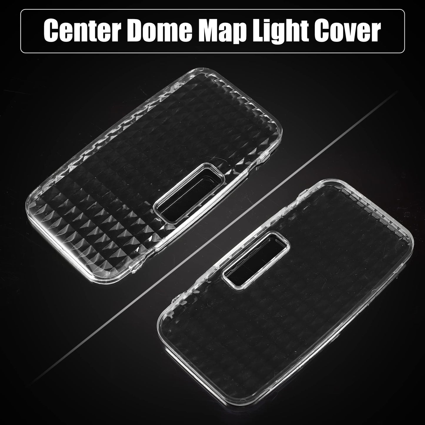 X AUTOHAUX Diamond Crystal Clear Interior Map and Dome Light Lens Covers for Toyota Prius 2012-2017 Overhead Console Reading Lamp Lens Shell Case