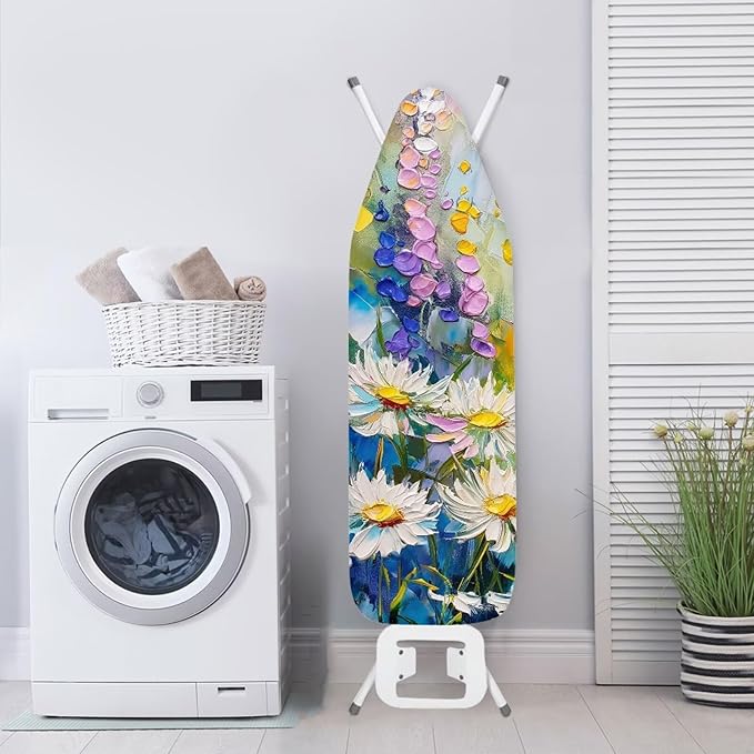 Daisy Painting Ironing Board Cover and Pad Standard Size Lightweight Ironing Pad