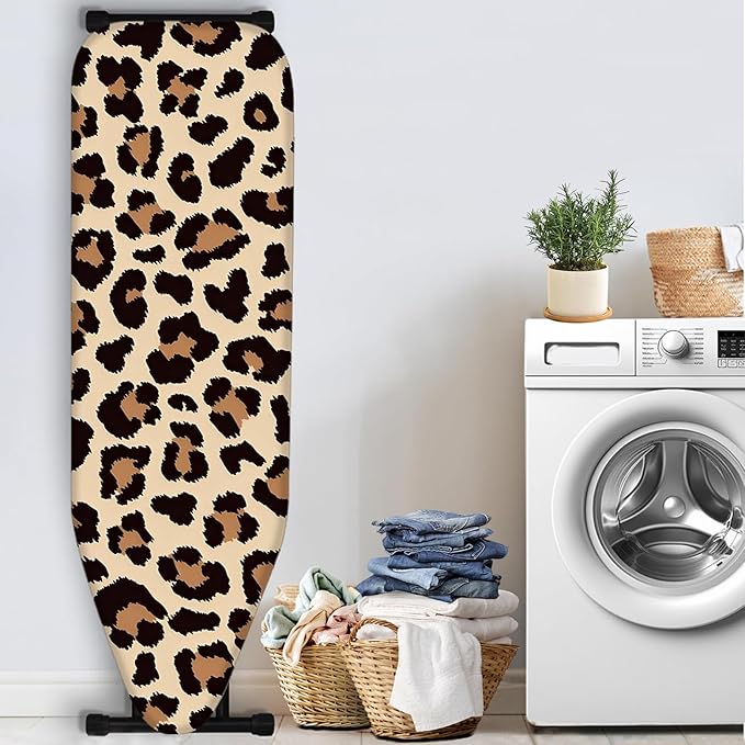Nuxovilar Leopard Print Ironing Board Cover, 15 * 54inch, Fits Most Standard