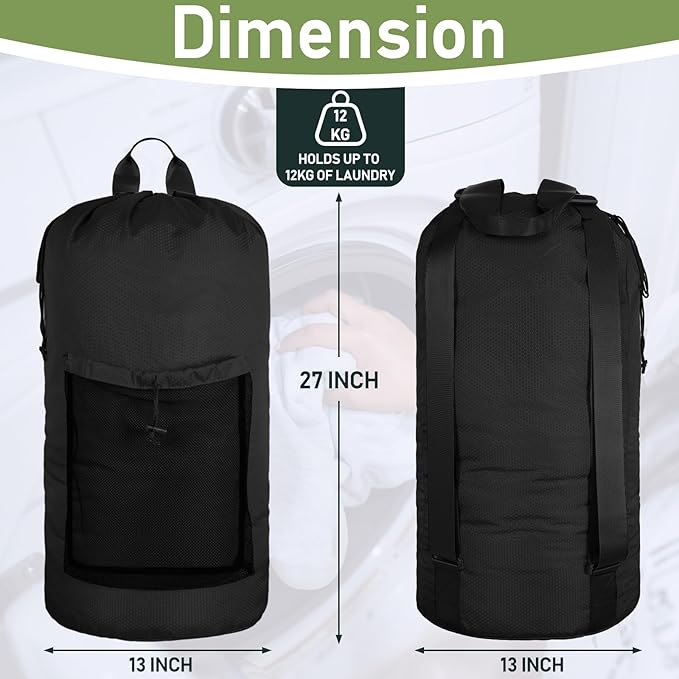 Laundry Bag Backpack, Large Travel Laundry Bags