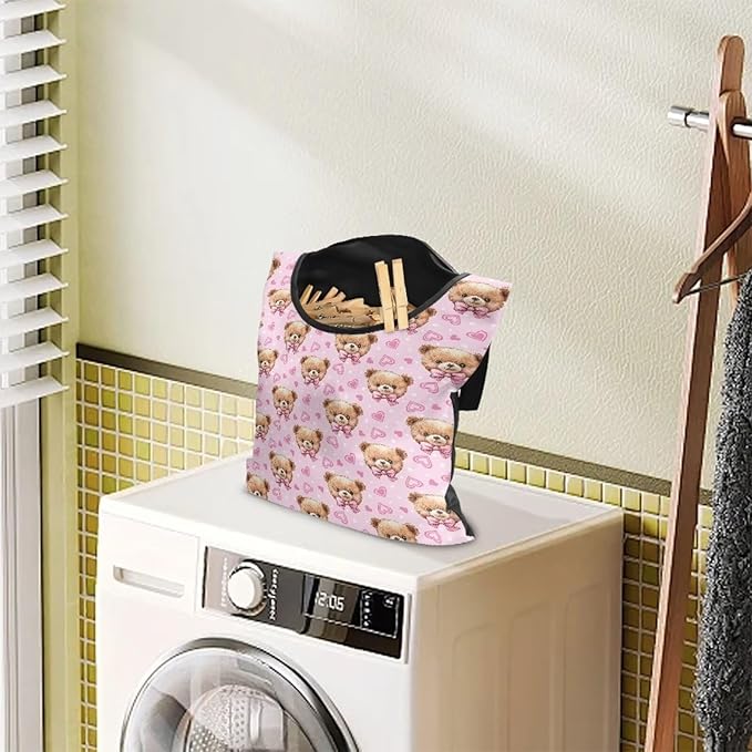 Clothespin Bag for Clothes Pin Holder for Outside and Clothes Line Pins