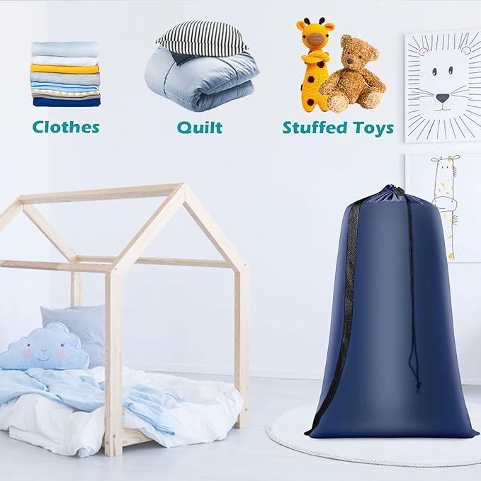 Heavy Duty Laundry Bag 2 Pack XL Nylon Laundry Bags