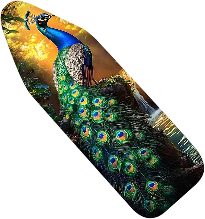 Nuxovilar Colorful Peacock Pattern Ironing Board Cover, 15 * 54inch, Fits Most