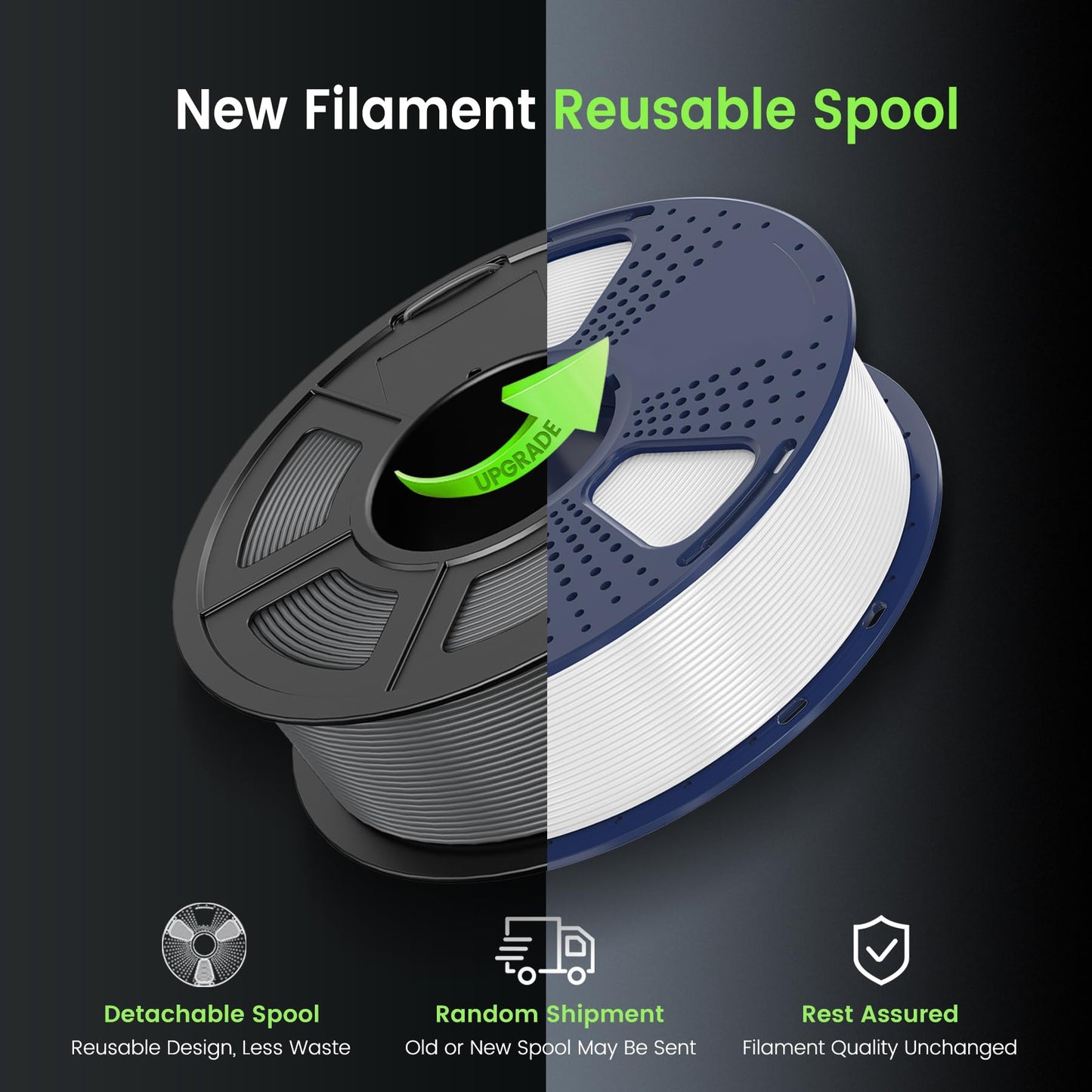 SUNLU High Speed PLA Filament 1.75mm, Up to 600mm/s Fast Printing 3D Printer, High Flow Speedy, Neatly Wound, Rapid HS-PLA, Dimensional Accuracy +/- 0.02mm, 1KG Red