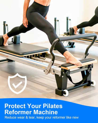 Replacement Roller Wheels Compatible with Aero Pilates Reformer Machine, Pilates Reformer Replacement Parts, White, 4 Pcs