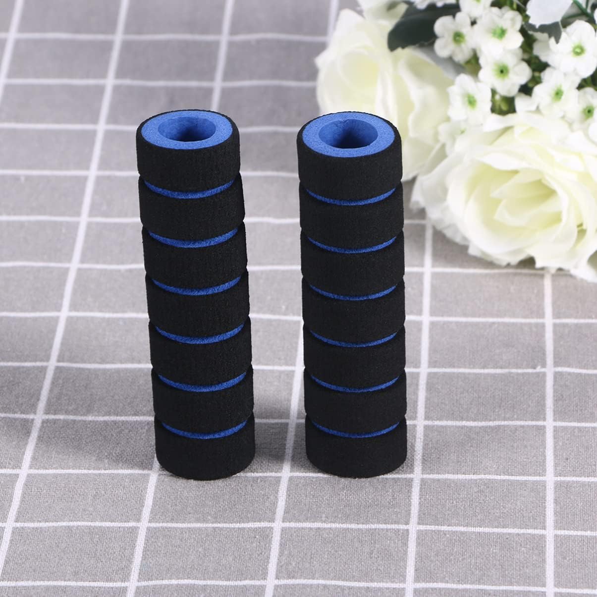 Foam Handlebar Grips, Bicycle and Motorcycle Comfort Covers for Cycling, Road Racing, Brake Lever Protection