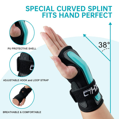 CTHOPER Wrist Guards Hand Protector for Snowboarding, Skiing, Skateboarding, Skating, Adults/Kids/Youth Sports Wrist Brace Protective Gear(1 Pair) (L)