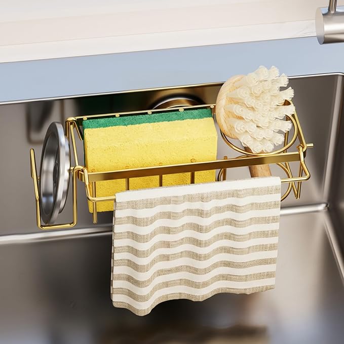 TAILI 4-in-1 Sponge Holder for Kitchen Sink