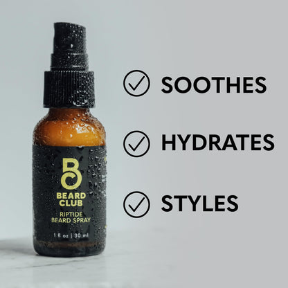 Beard Club - Beard Growth Serum with Natural Castor, Coconut and Avocado to Grow a Thicker, Fuller Beard, Fill in Patches and Stimulate Healthier Facial Hair Growth