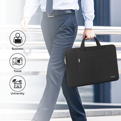 Ferkurn Laptop Bag Case Sleeve 15 15.6 16 inch for Women Men Compatible with 15"/16" MacBook Pro/Air M4/M3/M2/M1, Surface Laptop 6/5 Book, XPS 15, HP Pavilion, Lenovo, Acer, ASUS, Samsung, Black