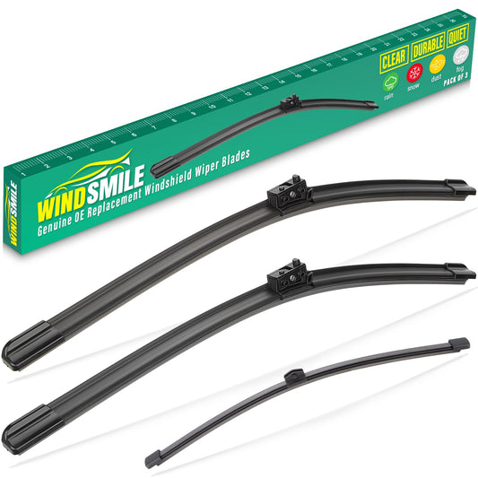 28" 18" 16" Windshield Wiper Blades Replacement for Mercedes Benz Metris 2016 2017 2018 2019 2020 2021 2022 2023 Premium All Weather Front Rear Wipers Set - OEM Quality (Pack of 3)