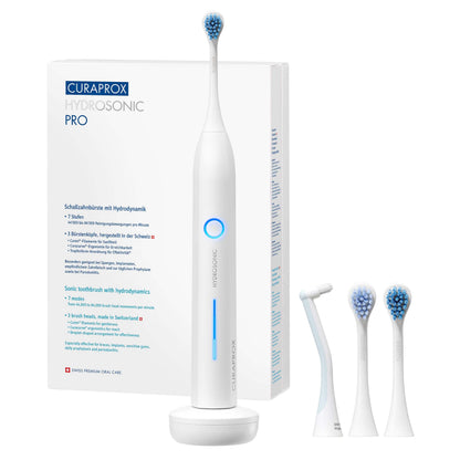 Curaprox Hydrosonic Pro Sonic Toothbrush - Curaprox Electric Toothbrush for Adults with 7 Cleaning Levels.