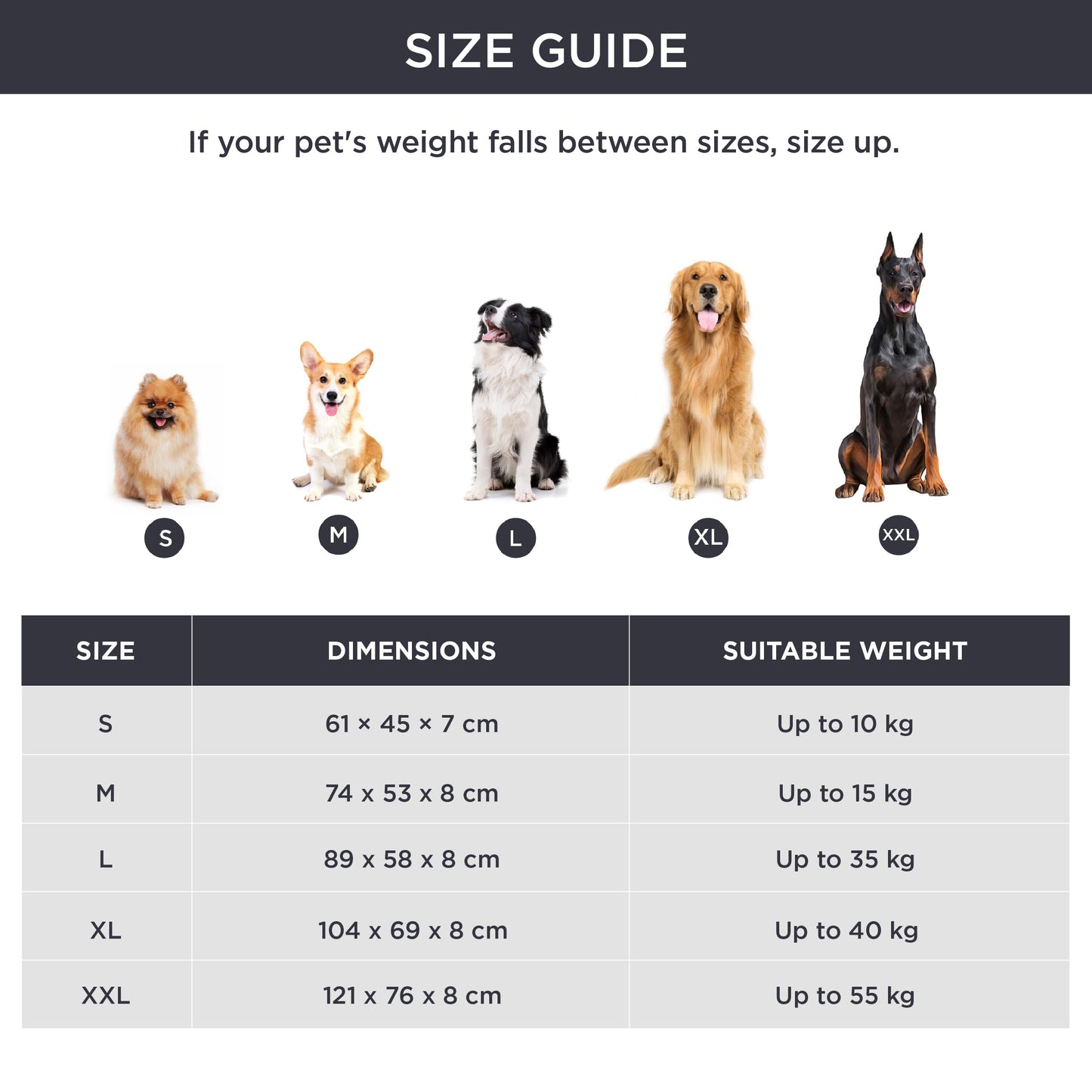 Bedsure Dog Crate Bed Extra Large - XL Fluffy Crate Mattress Washable with Anti Slip Bottom, Dog Anxiety Pillow Cushion for XLarge Pets, Dark Grey, 104x69cm