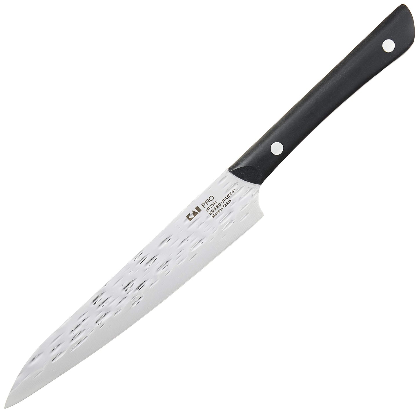 Kai PRO 6" Chef’s Knife, Hand Sharpened Kitchen Knife for Professional and Home Chefs, Japanese AUS6M Stainless Steel Blade, Full-Tang POM Handle, NSF Certified