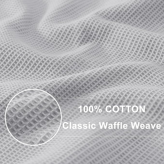 Homaxy 100% Cotton Waffle Weave Kitchen Towels