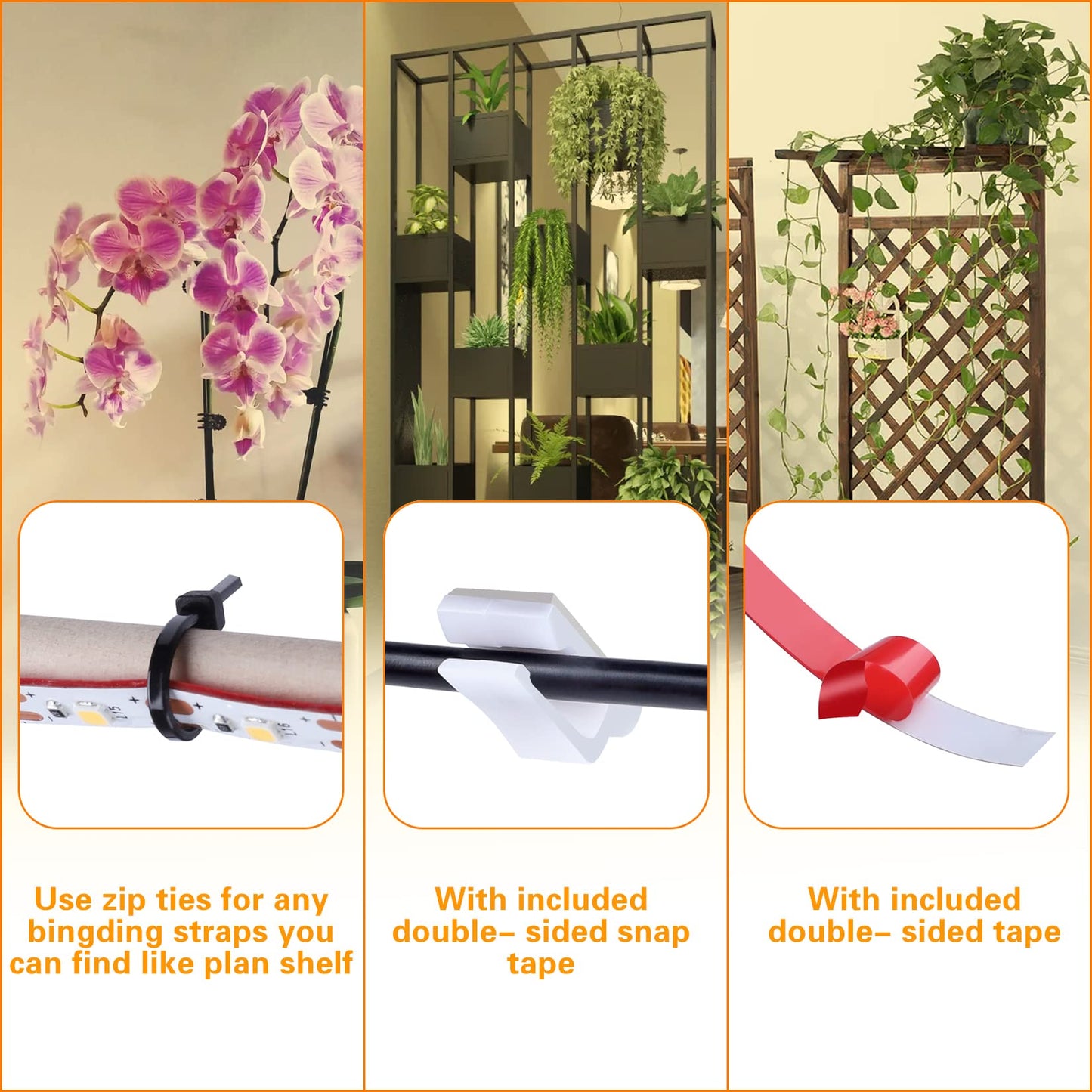 Grow Light Strip Waterproof Grow Lights for Indoor Plants Full Spectrum Plant Grow Lights Indoor with Auto ON/Off Timer White Red 120 LEDs Sunlike Grow Lamp for Plant Light for Indoor Plants (1)
