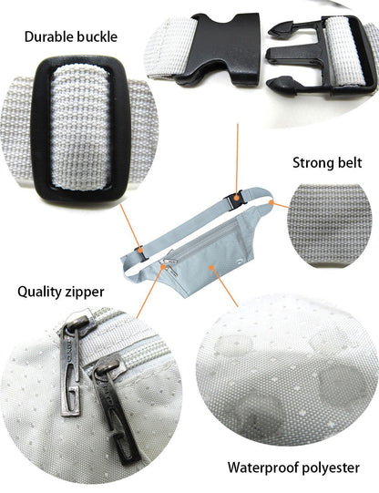 Naoki Outdoor Sports Running & Jogging & Travel Waterproof Utralthin Waist Pack/Bag Runner Belt