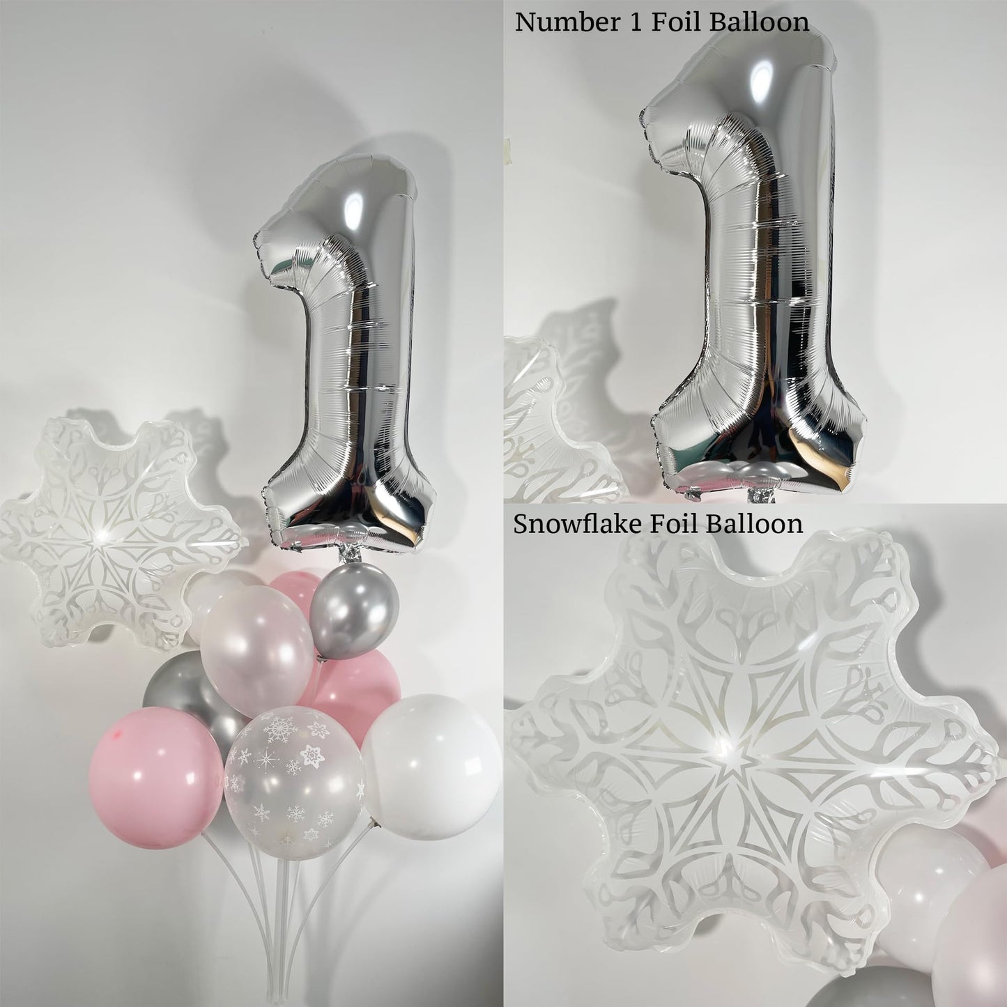 Pink Winter Onederland Balloon Garland 128pcs Girl First Birthday Snowflake Balloons 1st Birthday Decorations Pink Christmas Baby Shower Decor For Sweet One Fairy Decorations Coquette Party Decor