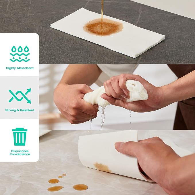 420PACK Disposable Hand Towels for Bathroom, Soft and Absorbent Paper Guest
